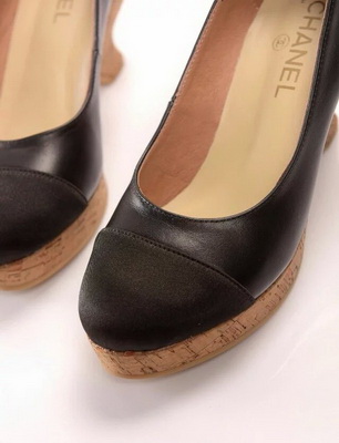 CHANEL Shallow mouth Block heel Shoes Women--034